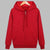 Heren zip-up hoodie - duurzame rode casual buitenjas voor elk seizoen