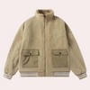 Heren outdoor jack van warm sherpa fleece - praktische laagjes voor casual uitjes