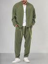 2-delig casual ensemble voor mannen - gezellige loungewear set