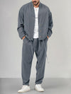 2-delig casual ensemble voor mannen - gezellige loungewear set