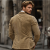 Khaki corduroy blazer voor heren - veelzijdige en verfijnde jas
