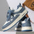Heren sneakers low denim stijl grijs casual schoenen - dagelijkse athletische schoenen voor veelzijdige outfits