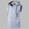 Heren zip mouwloze hoodie - sportieve vest voor een actieve levensstijl