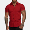 Heren slim fit korte mouw shirt - veelzijdig overhemd voor een moderne stijl
