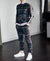 2-delige mannen trainingsoutfit - moderne ritsjack en broek voor vrije tijd - trendy sportoutfit
