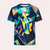 Geometrisch patroon t-shirt - trendy graphic tee voor mannen
