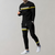 2-delige mannen trainingspak - stijlvolle zwarte atletische outfit voor gym en casual wear