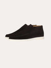 Heren mocassins suede hoge loafers elegant zwart - veelzijdig dagelijks schoeisel voor casual en semi-formele gelegenheden