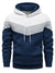 Heren hoodie met blokkleuren stijlvolle casual mode, veelzijdig en gezellig