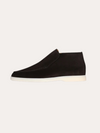 Heren mocassins suede hoge loafers elegant zwart - veelzijdig dagelijks schoeisel voor casual en semi-formele gelegenheden