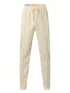 2-delige heren tracksuit - moderne zip nek top en broek set