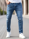 Op maat gemaakte slim jeans - veelzijdige herentrousers voor een moderne stijl