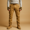 Heren utility cargo broeken - duurzame stretch katoenen broek voor dagelijks gebruik