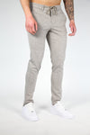 Heren joggingbroek slim fit grijs - luxe vrijetijdskleding voor elke dag