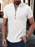 Korte mouwen henley shirt voor heren - luchtige casual katoenen top