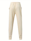 2-delige heren tracksuit - moderne zip nek top en broek set