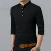 Heren polo shirt met lange mouwen - premium stof voor casual gelegenheden
