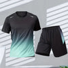 2-delige heren sportset - lichtgewicht performance t-shirt en shorts voor casual en gym gebruik