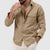 Heren relaxte fit shirt met dubbele zakken - trendy overhemd voor elke dag