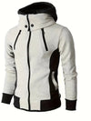 Heren zip-up casual hoodie - moderne lange mouwen jas voor elke dag