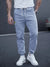 Heren tapered jogger jeans met trekkoord - casual en relaxte denim broeken