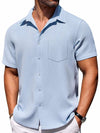 Heren korte mouwen shirt - lichte outfit voor casual zomerdagen