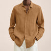 Lange mouwen linnen shirt - veelzijdige casual top voor mannen