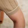 Textured gebreide polo - premium heren top met korte mouwen