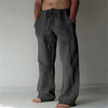 Heren relaxed fit linnen broek - lichtgewicht zomeroutfit voor dagelijks gebruik