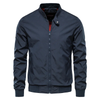 Leren bomberjack voor heren - moderne lente-outdoor