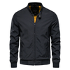 Leren bomberjack voor heren - moderne lente-outdoor