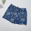 Heren zwemshorts met stijlvolle bloemenprint in blauw â€“ casual strandkleding voor zomerfeesten en vakanties