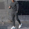 Stijlvolle zwarte trainingsoutfit - moderne heren lounge set