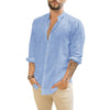 Heren linnen button-up shirt - verfijnde casual mode voor mannen