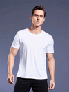 Heren t-shirt met sneldrogende stof - zwarte casual top voor een actieve levensstijl