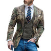 Heren blazer in klassiek camouflage - groen jasje voor kantoor en smart casual looks