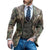 Heren blazer in klassiek camouflage - groen jasje voor kantoor en smart casual looks