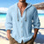 Heren lichtgewicht hooded button-up shirt - stijlvolle lange mouwen voor casual strandlooks