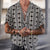 Heren korte mouwen shirt - modern zwart-wit patroon voor casual zomeroutfits