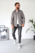 Lichtgewicht heren casual shirt jacket - veelzijdige buitenlaag voor casual en semi-formele gelegenheden