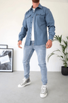 Lichtgewicht heren casual shirt jacket - veelzijdige buitenlaag voor casual en semi-formele gelegenheden