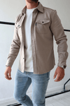 Lichtgewicht heren casual shirt jacket - veelzijdige buitenlaag voor casual en semi-formele gelegenheden