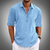 Linnen shirt set - trendy casual outfit voor heren