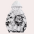 Heren graphic witte hoodie met unieke print - casual stijl met zacht materiaal