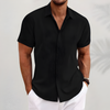 Heren korte mouwen shirt - lichtgewicht zomer casual top - ademend materiaal voor slimme gelegenheden