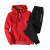 2-delige heren trainingsbroek - stijlvolle capuchontrui en joggingshorts voor casual wear