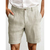 Heren linnen chino shorts - lichte zomerbroek met relaxte pasvorm voor uitjes