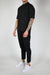 Heren slim fit sweatpants zwarte joggingbroeken - veelzijdige relaxte weekendoutfit