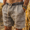 Khaki linnen shorts voor mannen - veelzijdige casual zomeroutfit