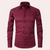 Stretch overhemd – slim-fit heren langmouw knoopsluiting overhemd met zachte stof